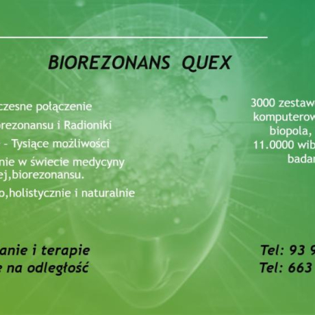 Badanie i terapia biorezonansem Quex