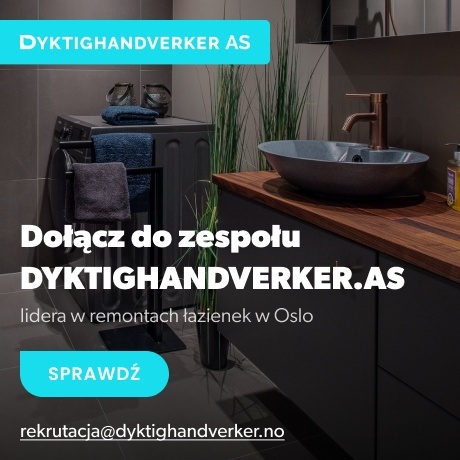 Dołącz do zespołu DYKTIGHANDVERKER.AS - lidera w kompleksowych remontach łazienek w Oslo
